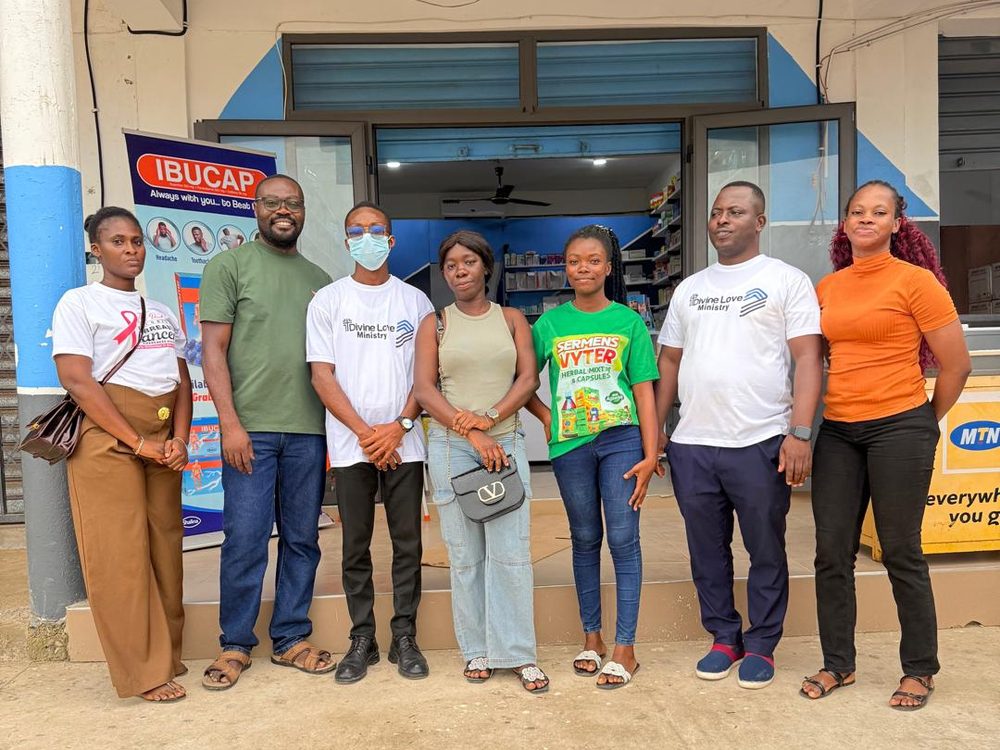 Divine Love Ministry team and partners at an outreach site