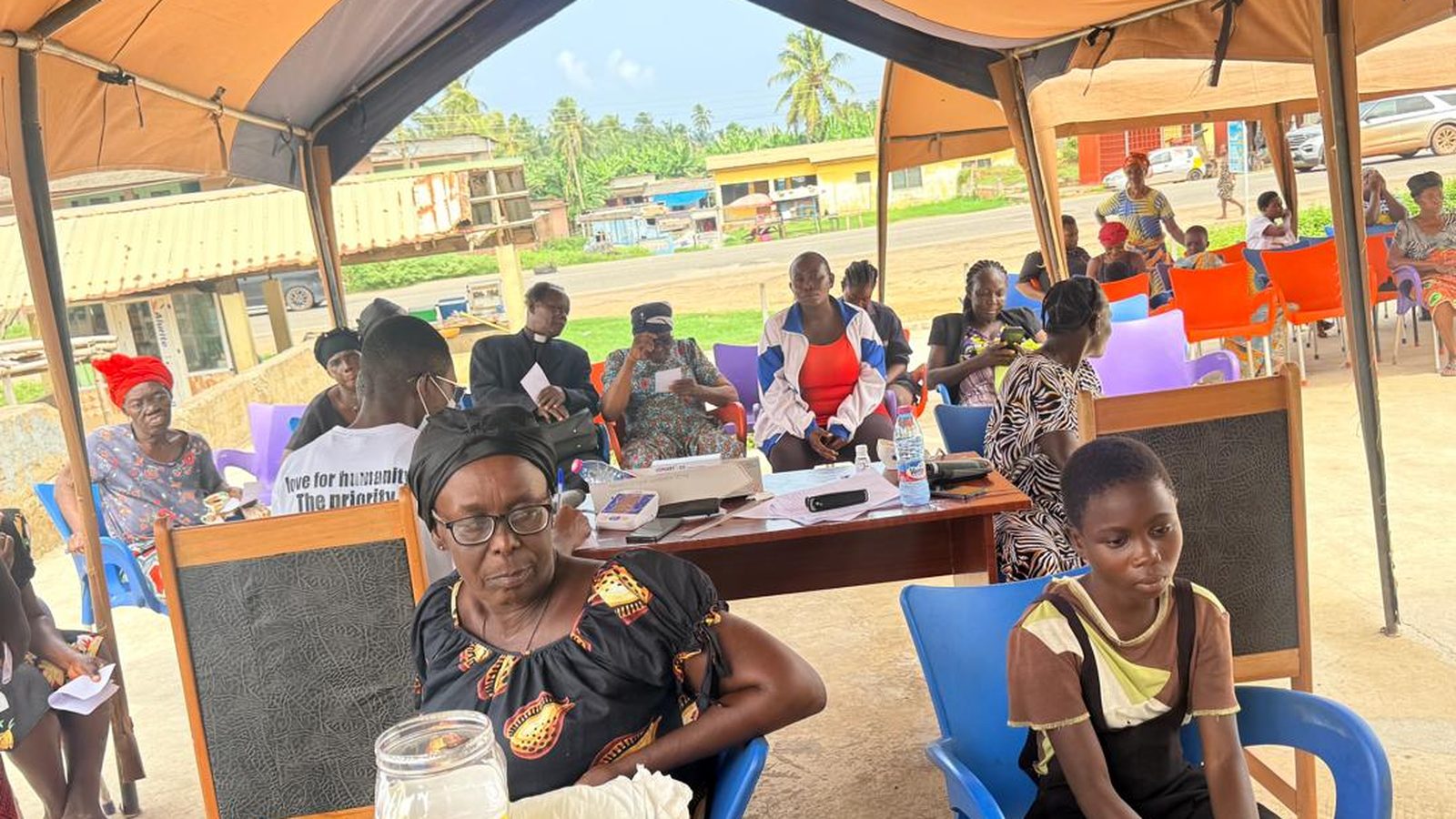 Free health screening outreach under the ministry's tent